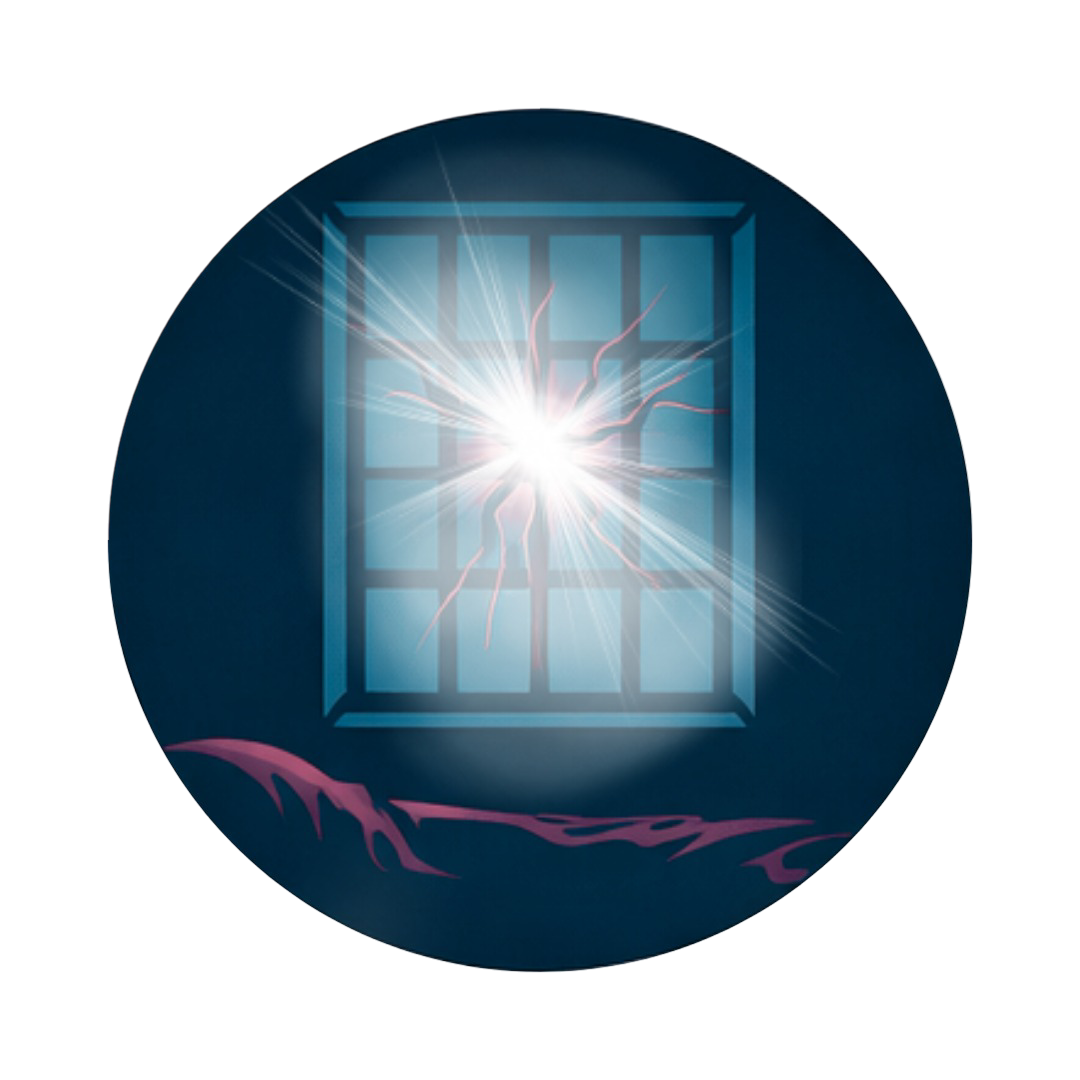 Illustration of light trespass into a home
